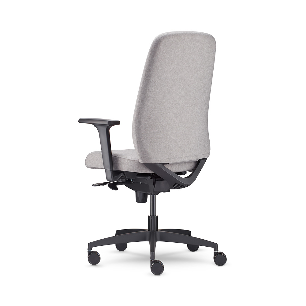 L1, HB, Fully Upholstered, Back 3/4 View