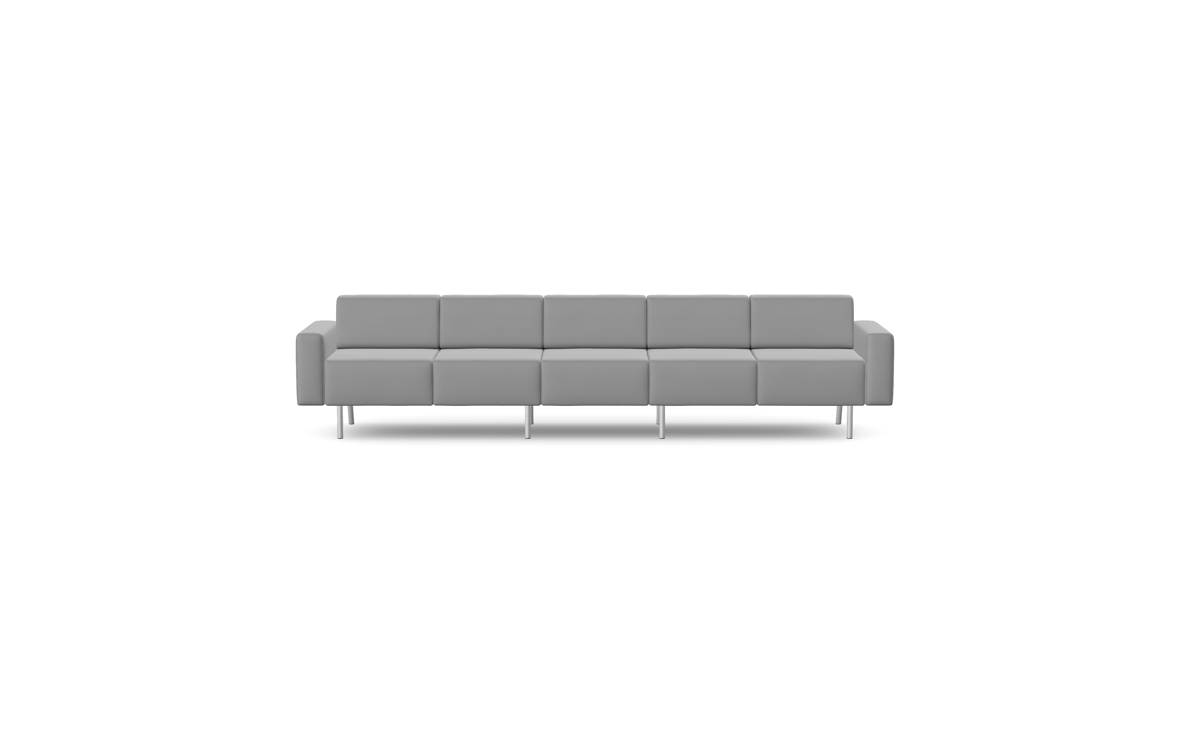 Five Seater, Low Narrow Arm