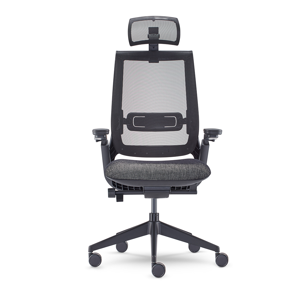 Equation With Height Adjustable Arms, Dual Pivot Arm Caps, Weight Activated Mechanism and Headrest_Front