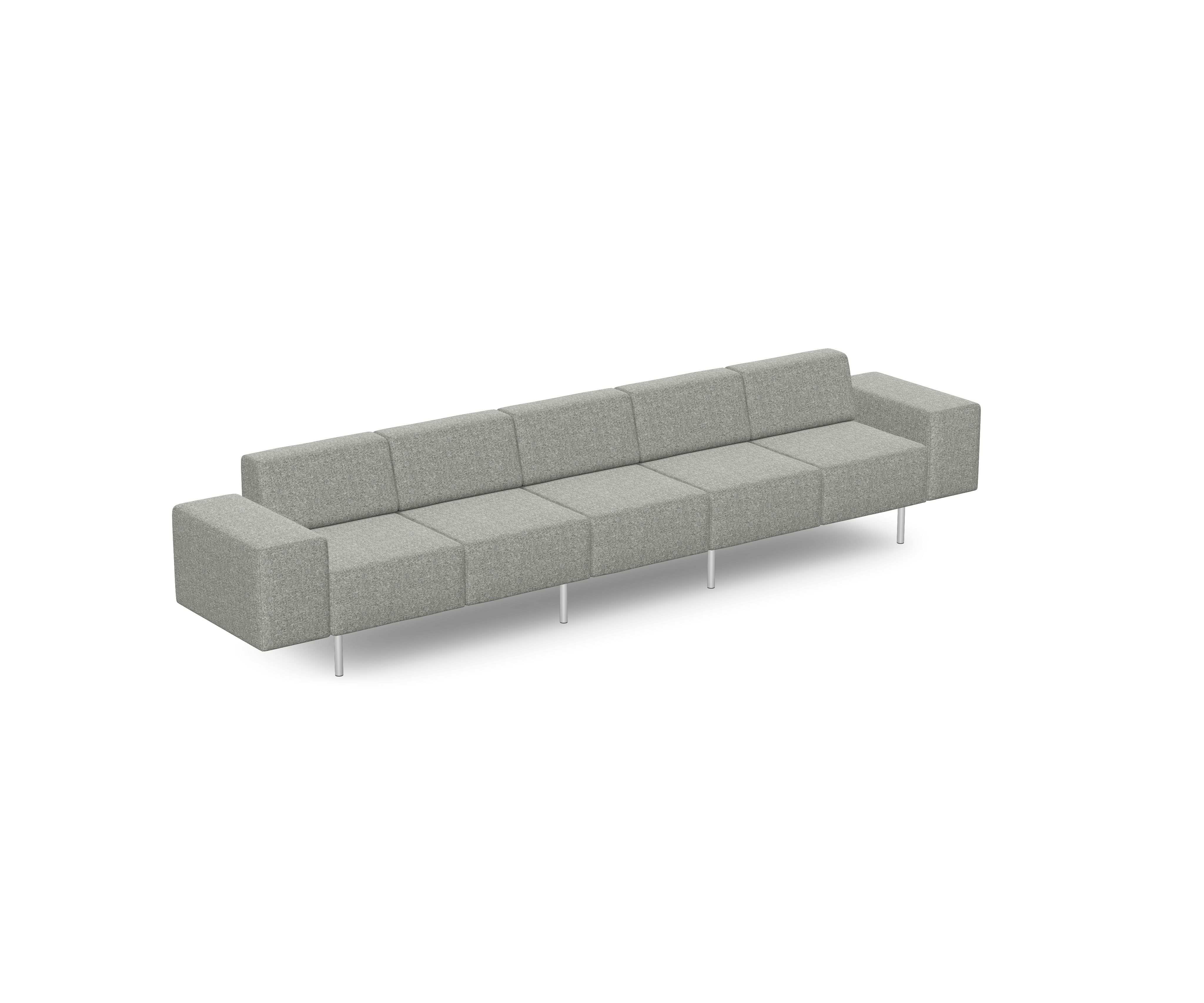 Exchange 5 seater with low wide upholstered arms